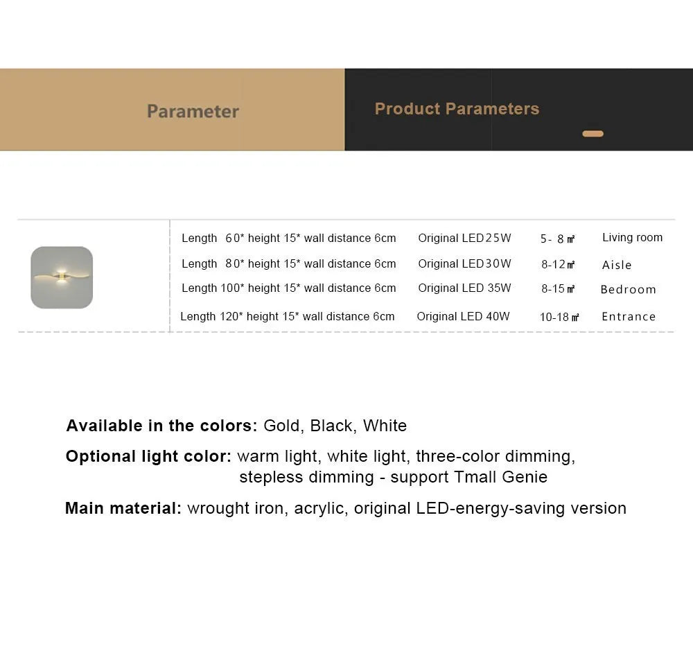 Modern LED Wall Lamp - Long Strip Decorative Lighting for Bedroom, Living Room & TV Background
