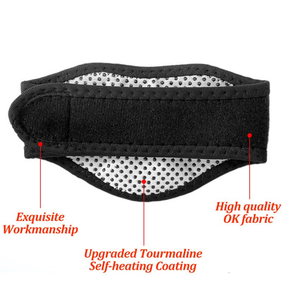 Magnetic Heated Neck Wrap for Cervical Pain Relief & Tourmaline Therapy