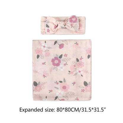 Cotton Floral Receiving Blanket