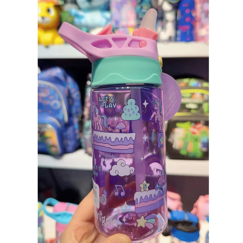 430/650ML Australian Smiggle Water Bottle – Portable Straw Cup for Kids & School Use