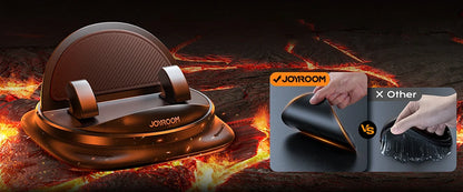 Joyroom Universal Dashboard Car Phone Holder - Upgraded Reusable Silicone Anti-Slip Mount for Car Dash