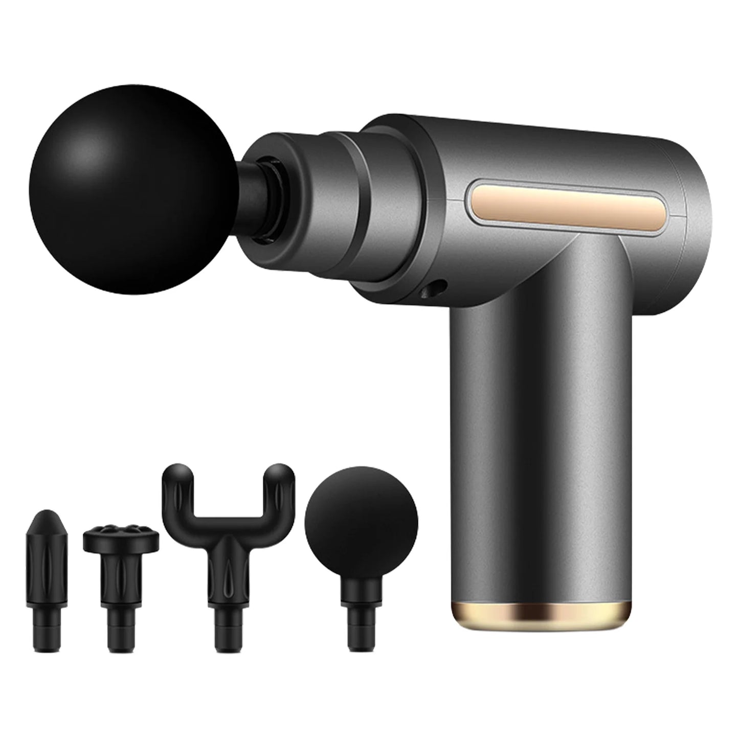 Mini Fascia Massage Gun Deep Tissue Muscle Recovery & Pain Relief with 4 Attachments