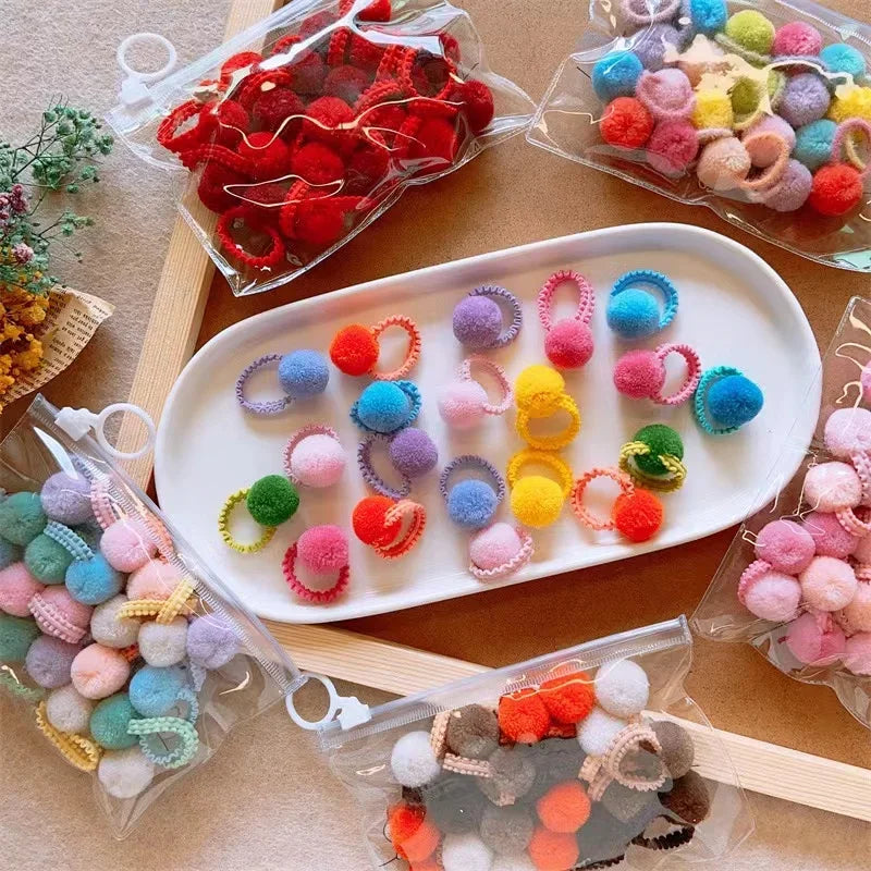 Girls Colorful Plush Ball