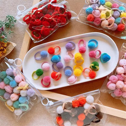 Girls Colorful Plush Ball