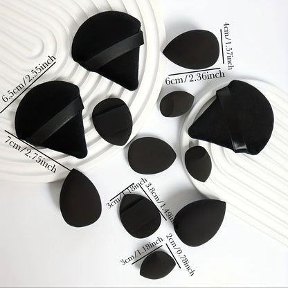 12-Piece All-Purpose Makeup Sponge Set – Powder Puffs, Beauty Eggs & Mini Cushions