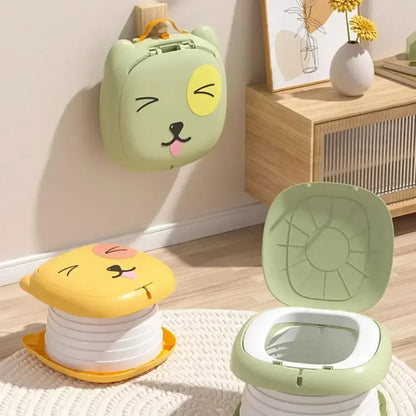 Portable Folding Toilet for Kids, Travel Potty for Car, Camping, Indoor & Outdoor Use