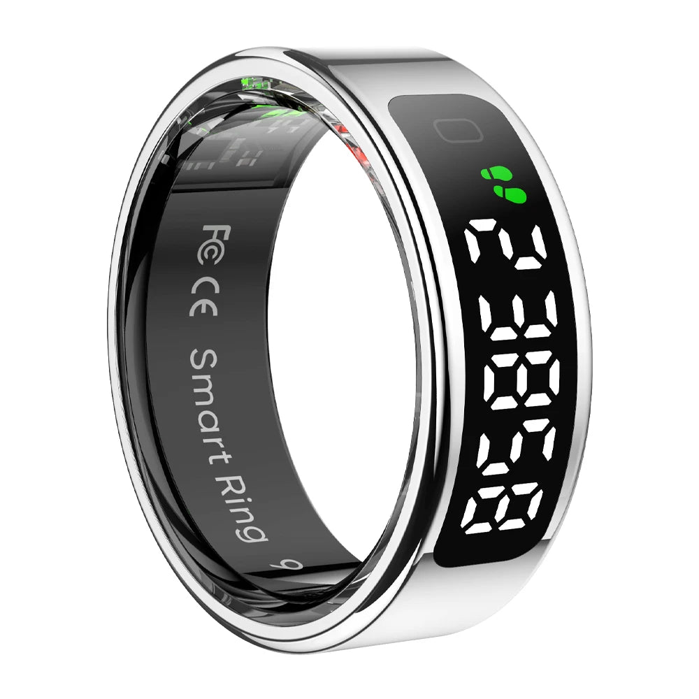 COLMI R12 Smart Ring with Display, Touchscreen, Wireless Charging & 5 ATM Waterproof