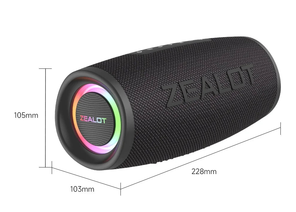 ZEALOT Bluetooth 5.2 Portable Speaker