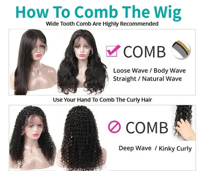 Glueless Straight Blonde Lace Front Synthetic Wig for Women