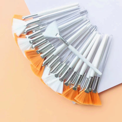 Fan Shape Foundation Makeup Brushes – 10/20/50pcs Multifunctional for Face Mask & Beauty Tools