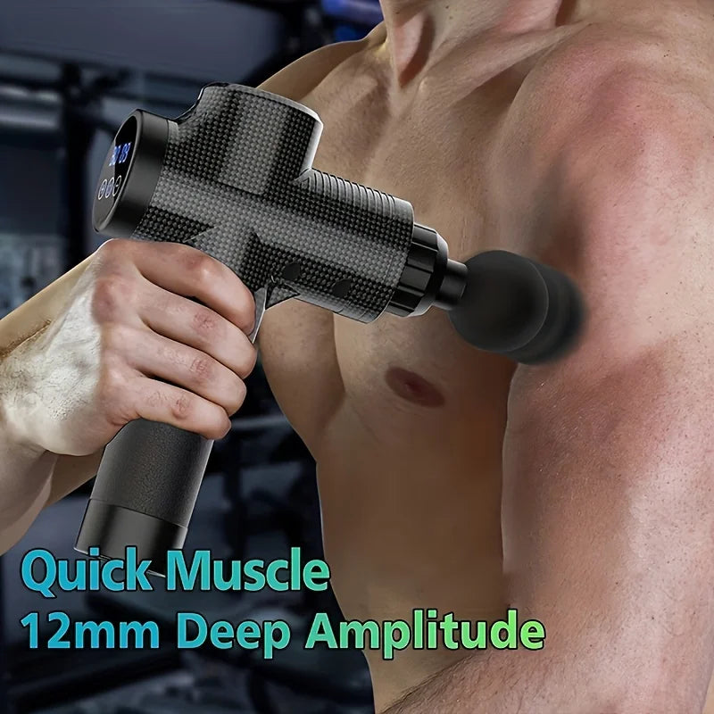 Portable Fascia Gun Vibration Massage Gun for Deep Muscle Relaxation & Fitness Slimming