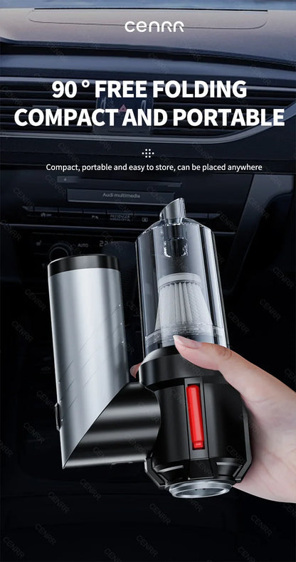 CENRR 998000PA Car Vacuum Cleaner, Powerful Handheld Wireless Blower for Home & Car