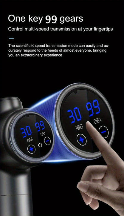 Portable Fascia Gun Vibration Massage Gun for Deep Muscle Relaxation & Fitness Slimming
