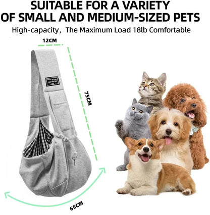 Cotton Comfortable Dog Sling Bag – Portable Crossbody Shoulder Bag for Pets