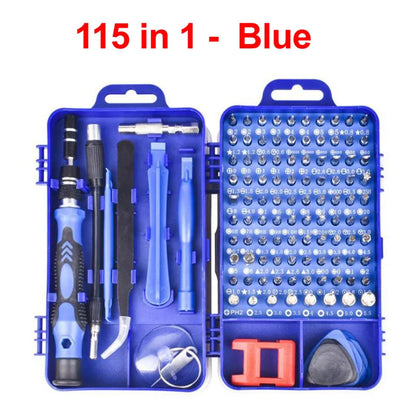 Labor-Saving Ratchet Screwdriver Set, Household Magnetic Toolbox with Torx Bits