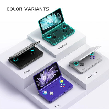 Retroid Pocket Flip 2 Retro Handheld Game Console - SD865/D1100, 5.5" 1080p Foldable Screen, 5000mAh Battery