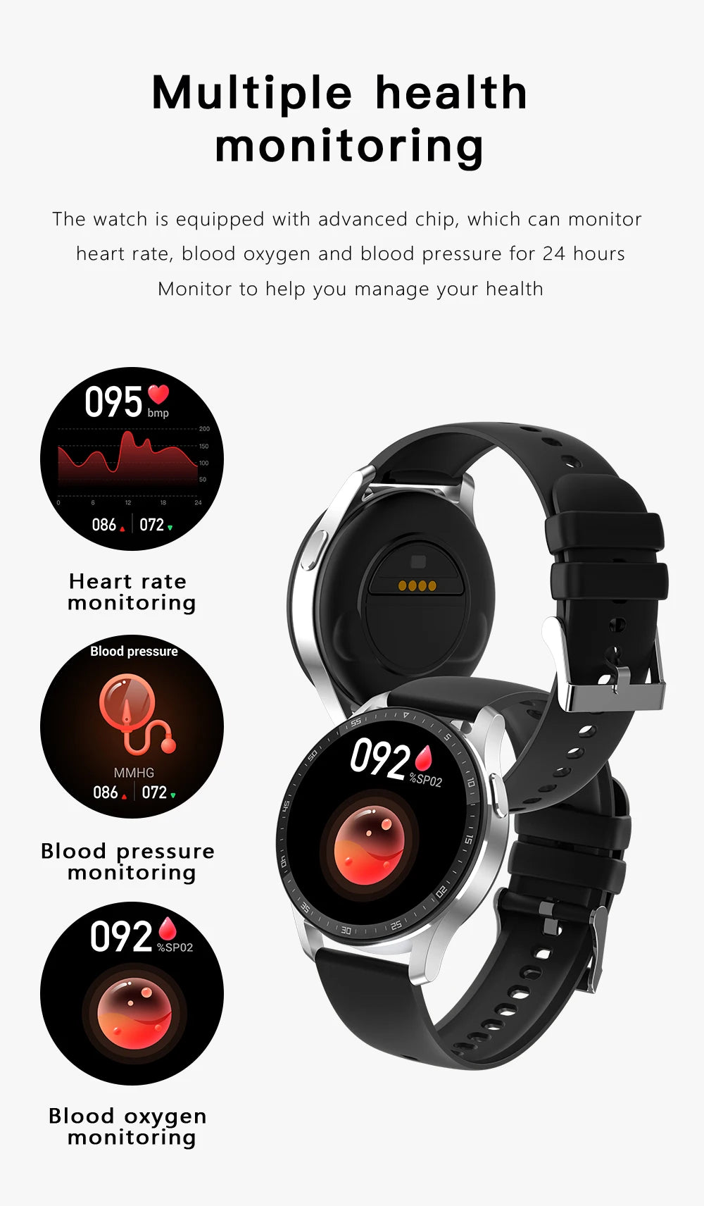 X7 2-in-1 Smart Watch with Earbuds, TWS Bluetooth Earphones, Heart Rate & Blood Pressure Monitor, Fitness Sport Watch