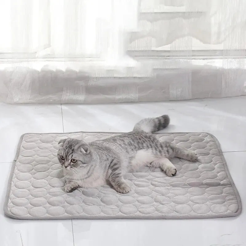 Pet Ice Mat Cooling Pad for Cats & Dogs – Summer Sofa Bed Blanket for Small Pets