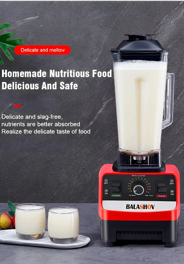 2000W Commercial Blender Food Processor for Smoothies, Ice, and Juicing, BPA Free