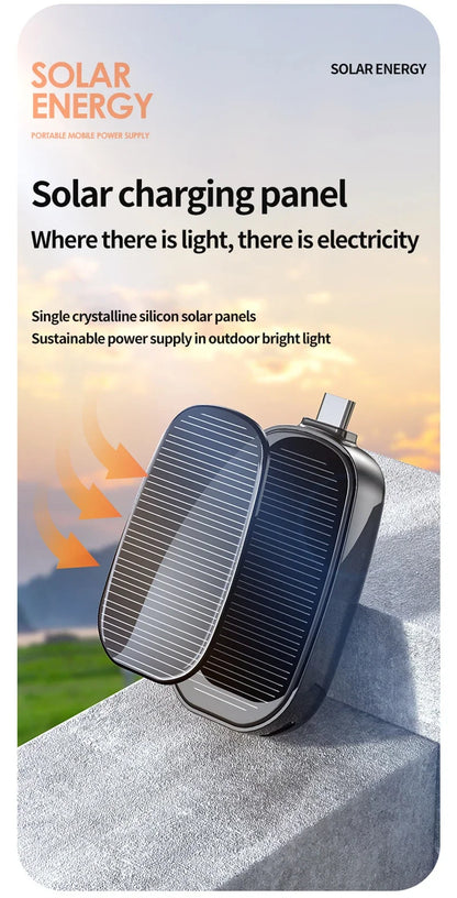 1200mAh Oneplus Solar  Key Ring Mini Power Bank