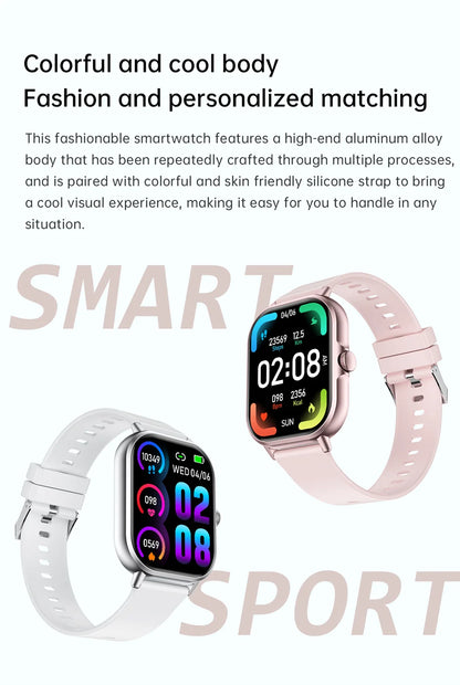 2025 2.01'' Smart Watch, Bluetooth Call, Music Player, Fitness Tracker, Sport Waterproof Watch for Men & Women, iPhone/Android
