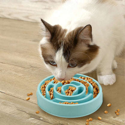Non-Slip Pet Dog Slow Feeder Bowl – Anti-Gulping Eco-Friendly Dish for All Dog Sizes