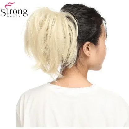 StrongBeauty 12" Clip-on Synthetic Ponytail Hair Extension with Jaw Claw