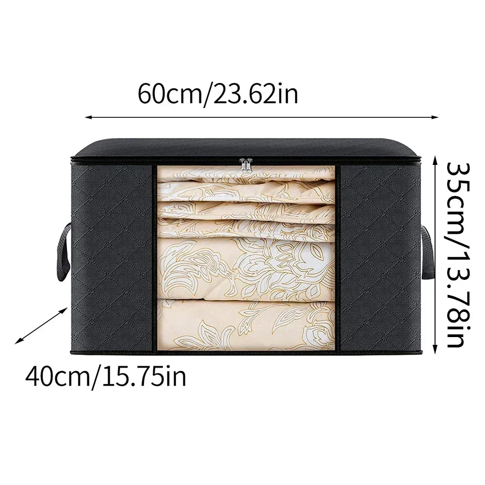 Quilt & Clothing Storage Bag - Household Bedding Organizer for Moving & Sorting