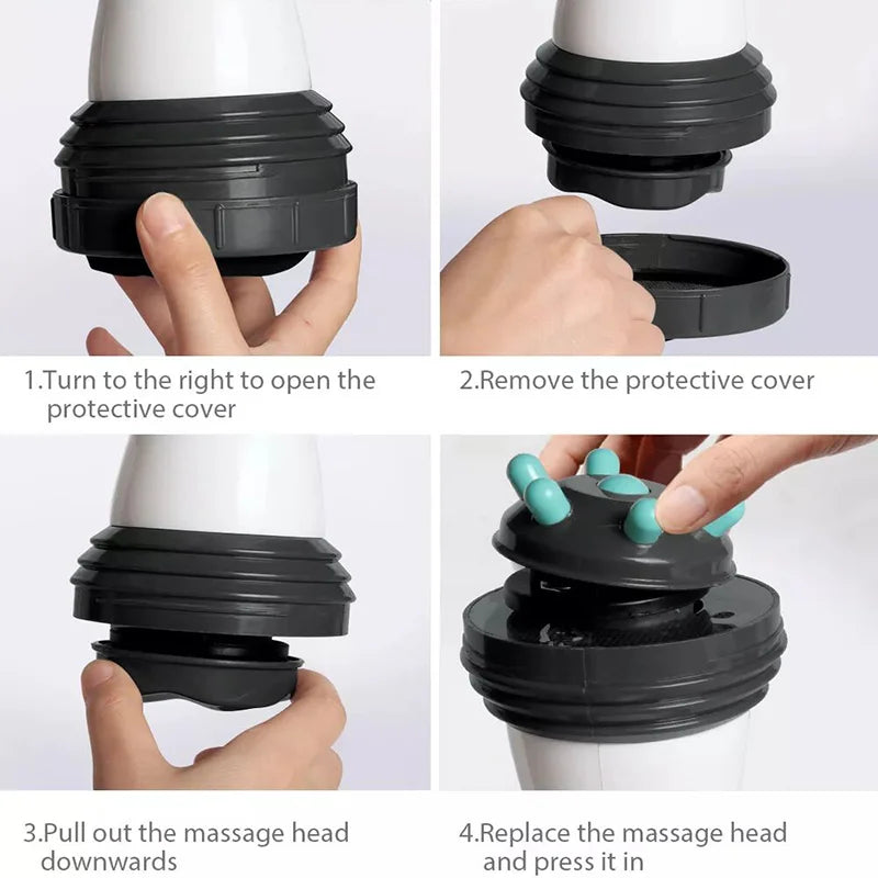 Body Electric Massager Anti-Cellulite Portable Fat Slimming & Vibration Neck, Waist, and Spine Care