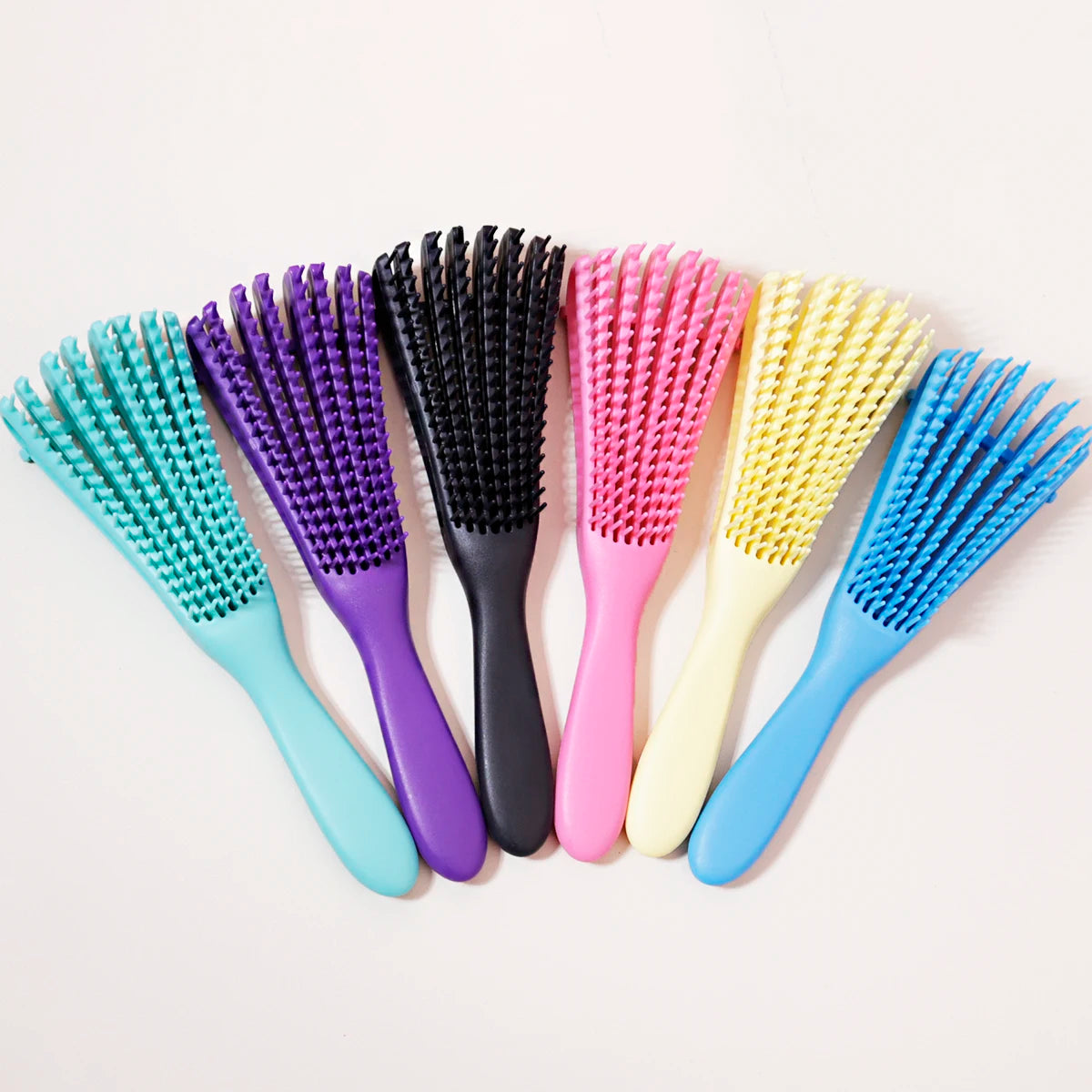 Scalp Massage Brush Anti-Static Winding Hair Brush for Wet & Curly Hair Salon Tool for Real Hair Wigs