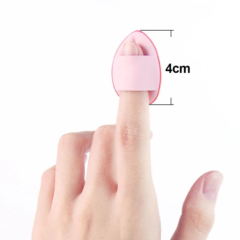 5/10Pcs Mini Finger Puff – Air Cushion Powder Sponge for Foundation & BB Cream Application