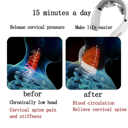 Portable Neck Massager – Mini Shoulder & Cervical Spine Massager for Home Use