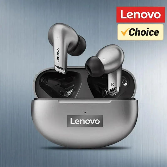 Lenovo LP5 Wireless Bluetooth Earbuds - HiFi Music, Sports Waterproof Headset with Mic for Business & Everyday Use