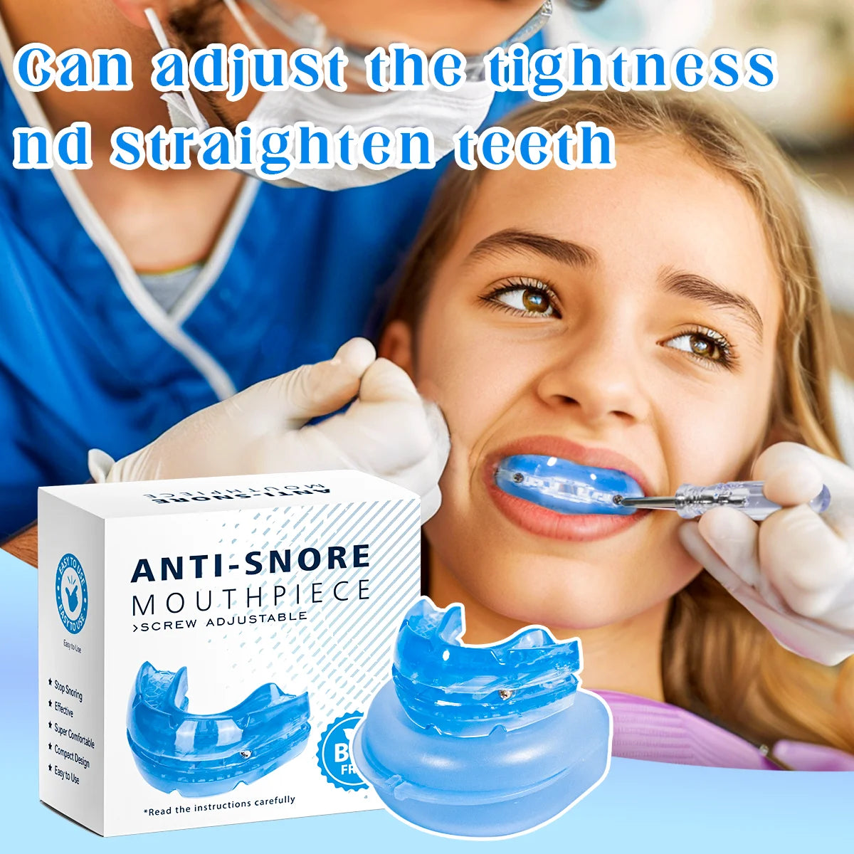 Anti Snore Bruxism Mouth Guard Sleep Aid Apnea Device