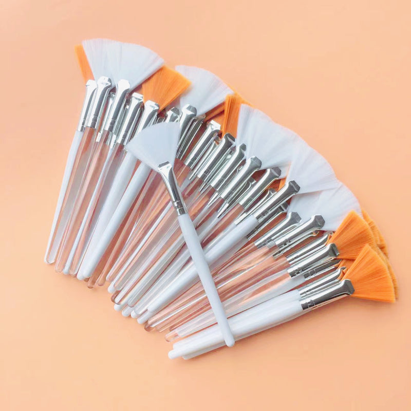 Fan Shape Foundation Makeup Brushes – 10/20/50pcs Multifunctional for Face Mask & Beauty Tools
