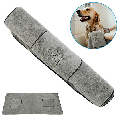 Super Absorbent Quick-Drying Microfiber Dog & Cat Bath Towel