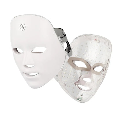 7-Color LED Photon Facial Mask - Skin Rejuvenation & Tightening for Face & Neck
