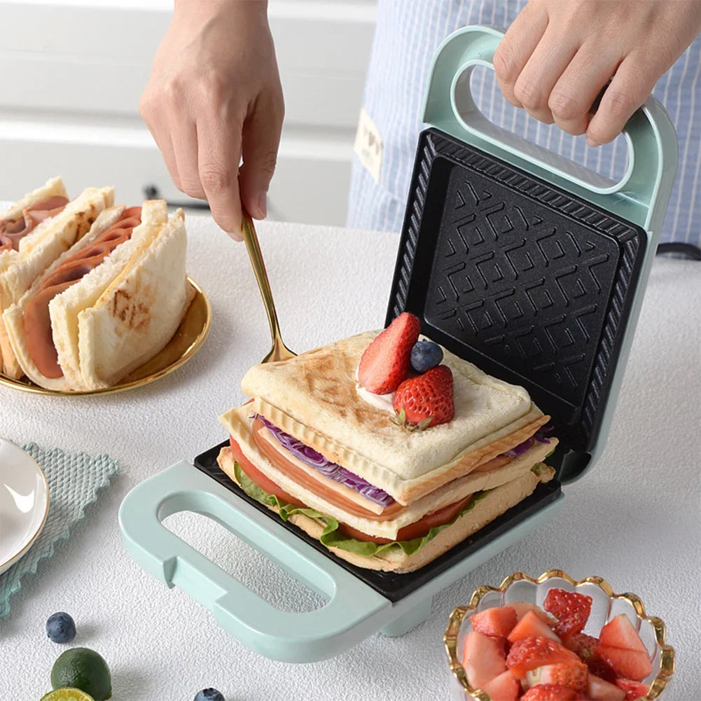 Multifunction Sandwich Maker & Toaster - Fast Heating Electric Baking Pan for Breakfast, Omelette & Roast Meat