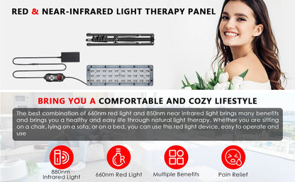 LED Red Light Therapy Lamp for Full Body & Face Muscle Relief and Beauty
