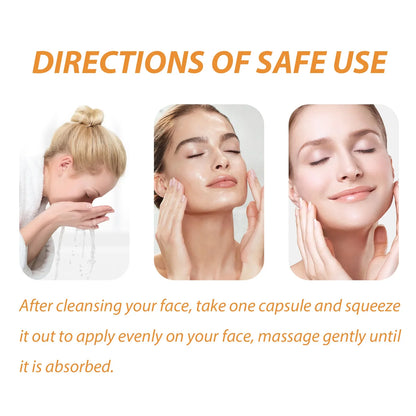 50PCS Collagen Face Care Capsules - Acne, Wrinkle Remover & Firming Hyaluronic Acid Serum Essence