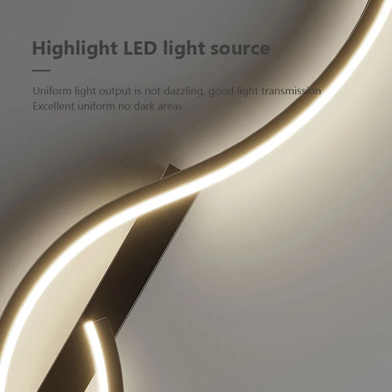 Modern LED Wall Lamp - Minimalist Bedside & Living Room Strip Sconce Indoor Lighting Fixture