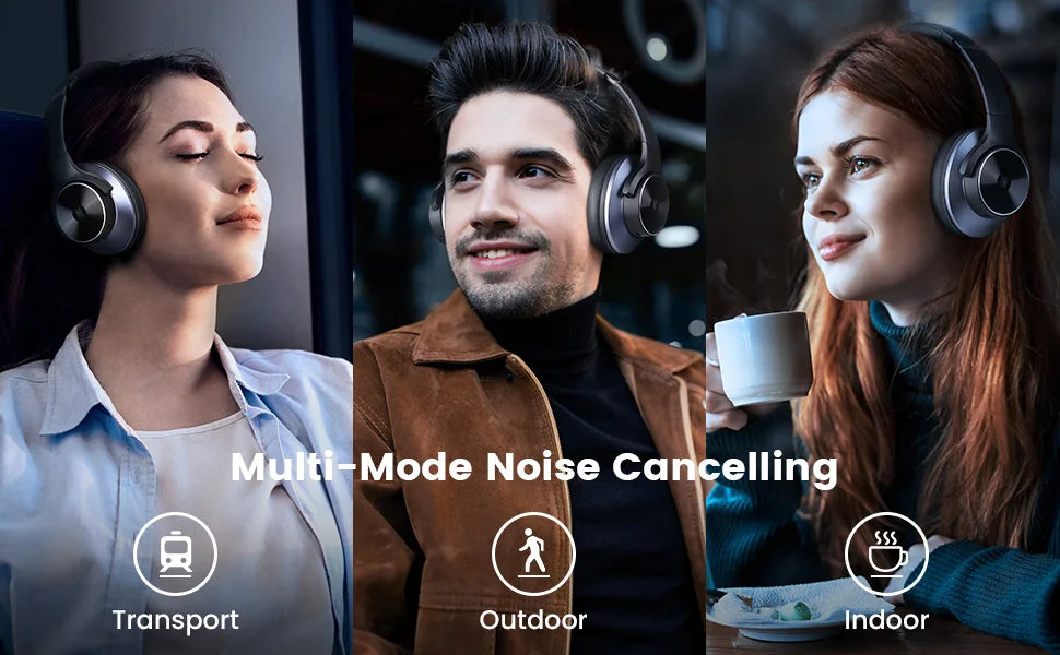 Active Noise-Cancelling Wireless Headphones
