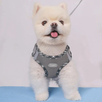 Supet Adjustable Anti-Pull Dog Harness for Easy Control - Small & Medium Dogs