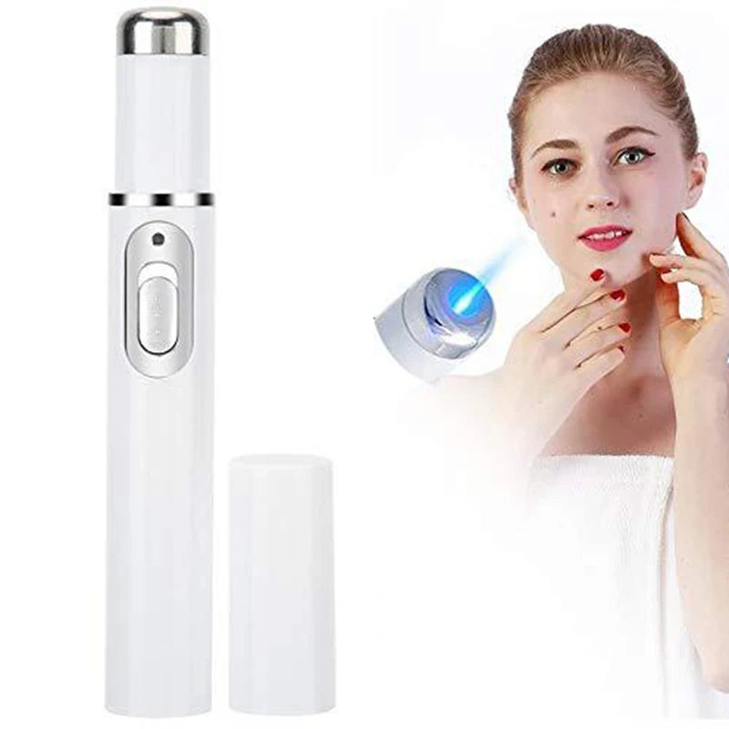 Facial Beauty Device & Eye Massager - Blue Light Treatment for Dark Circles, Eye Bags & Skin Texture