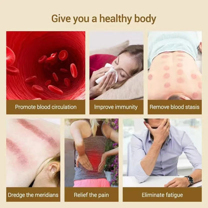 Home Electric Guasha Scraping Massage Cupping Body Massager with Suction & Heating Fat Burner