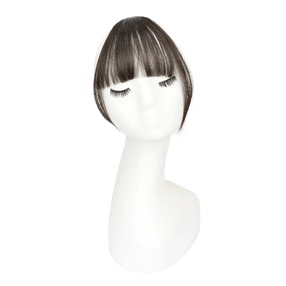 Synthetic Invisible Air Bangs Hair Extension for Women - Black & Brown