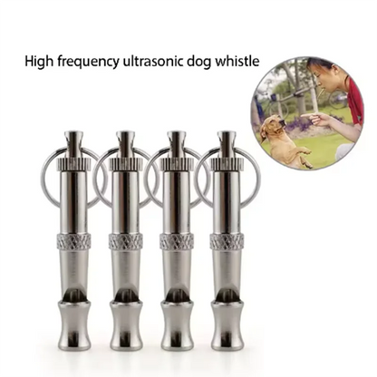Ultrasonic Dog Training Whistle – Adjustable High-Frequency Sound with Stainless Steel Durable Design