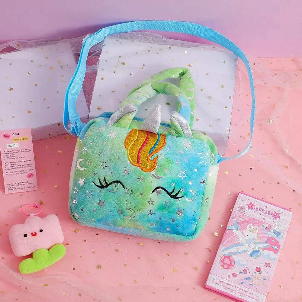 Cartoon Embroidered Satchel Bag