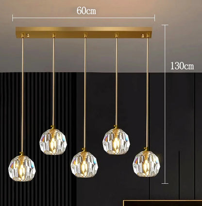 Modern Glass Pendant Lights, LED Ceiling Lamp & Hanging Chandelier for Dining Room