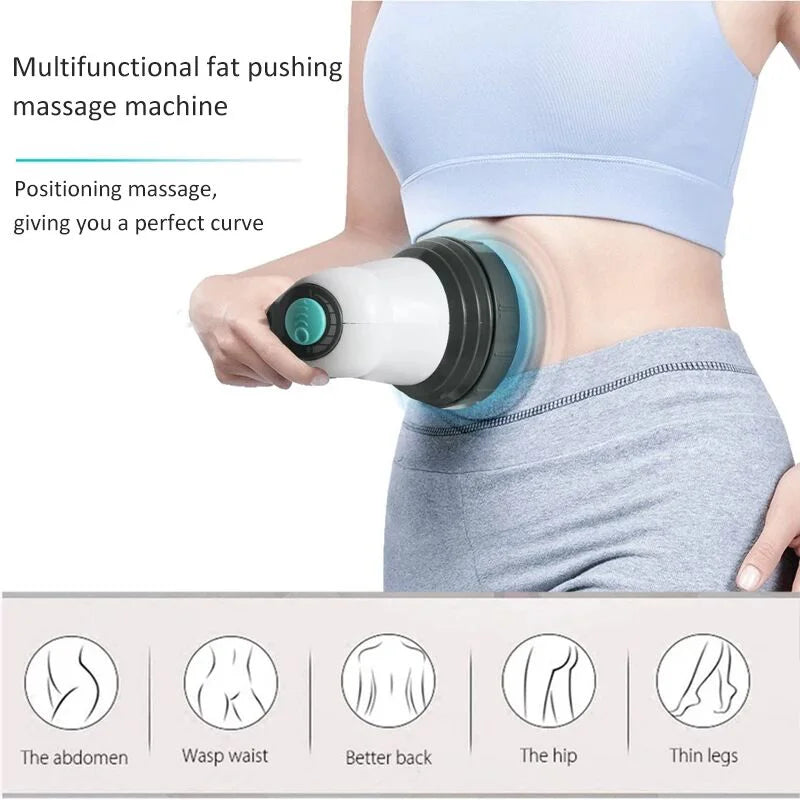 Body Electric Massager Anti-Cellulite Portable Fat Slimming & Vibration Neck, Waist, and Spine Care
